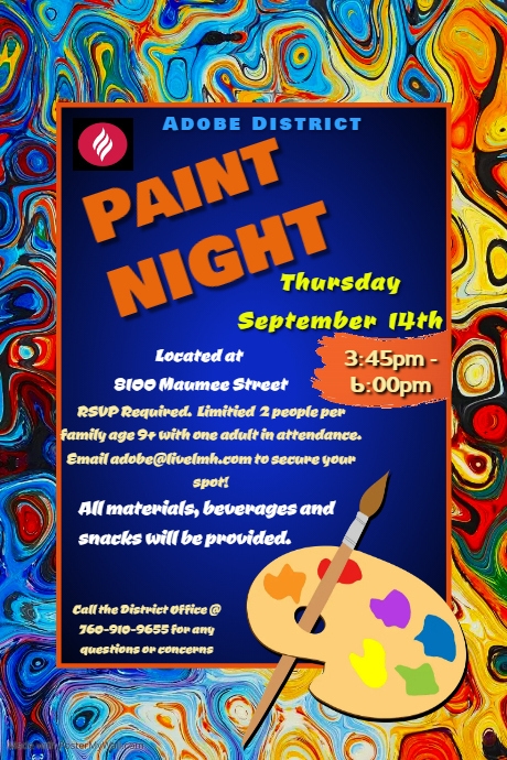 Copy of Copy of Paint Night Poster | PosterMyWall