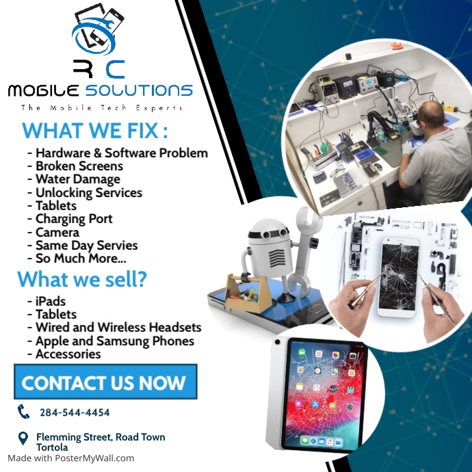 Copy of Copy of instagram post pc and phone repair services | PosterMyWall