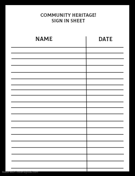 Copy of Sign Up Sheet Template | PosterMyWall
