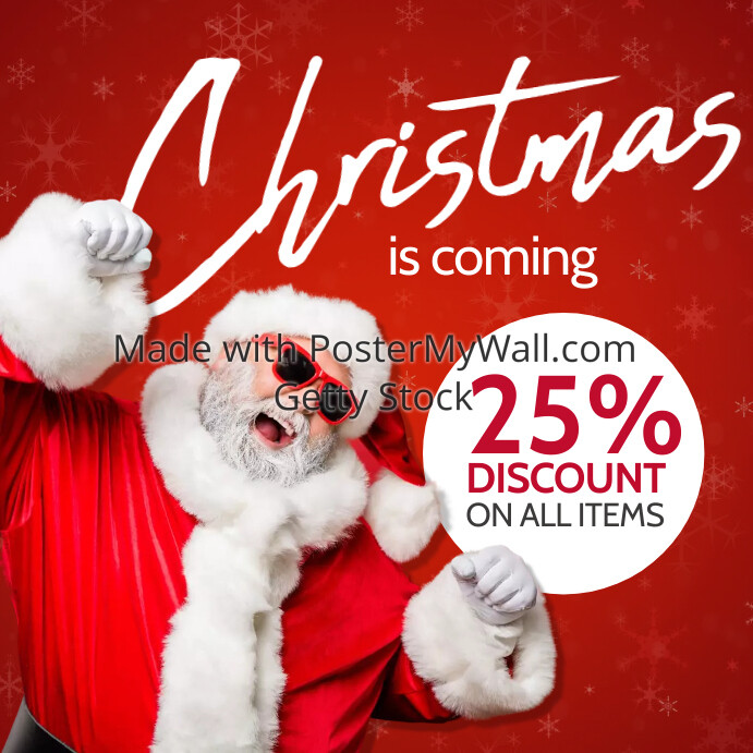 christmas sales template
