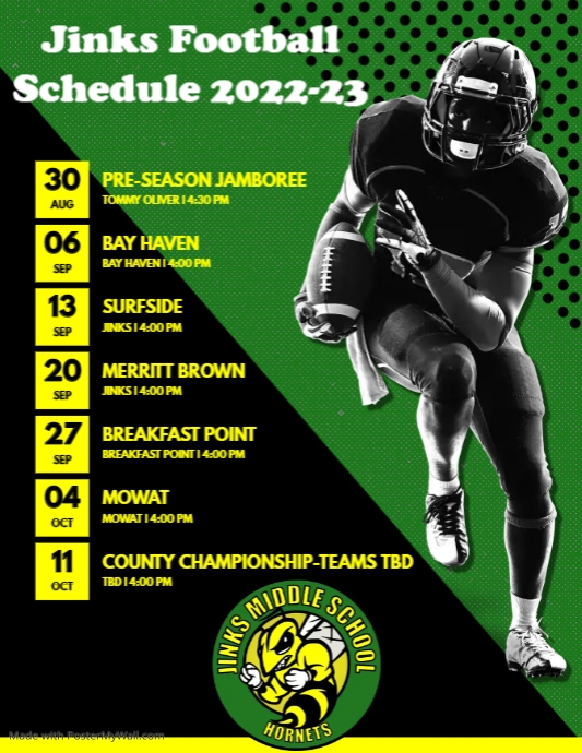 Football Schedule 202122 PosterMyWall