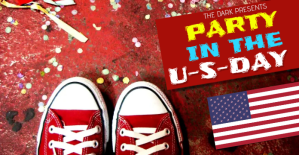 红色 Party Facebook Ad Template Facebook-annonce