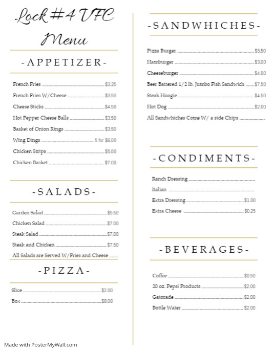 Copy of Menu | PosterMyWall