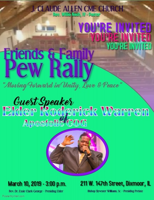 Copy of JCA F&F Pew Rally 3.10.19 | PosterMyWall