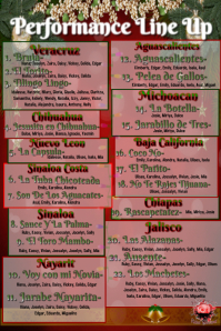 Performance Line Up Template | PosterMyWall