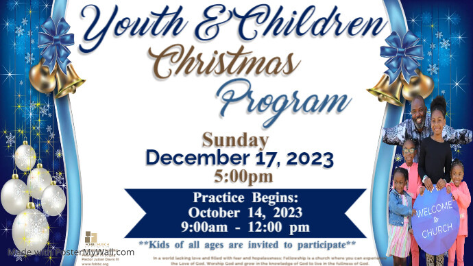 Christmas Program Sign Christmas Program Practice_2023 | PosterMyWall