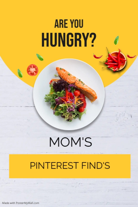 Food Menu Pinterest template