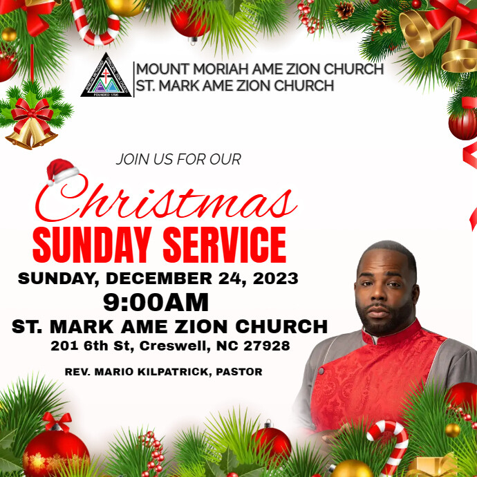 CHRISTMAS SUNDAY SERVICE | PosterMyWall