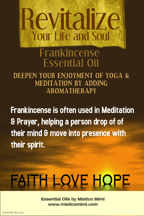 Frankincense Essential Oil Poster template