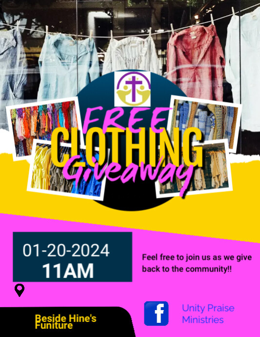 Clothing Drive Flyer PosterMyWall clothing-drive-flyer-template-printable-word-searches