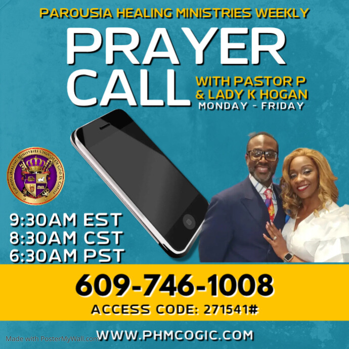 Copy of CHURCH PRAYER CALL LINE FLYER TEMPLATE | PosterMyWall
