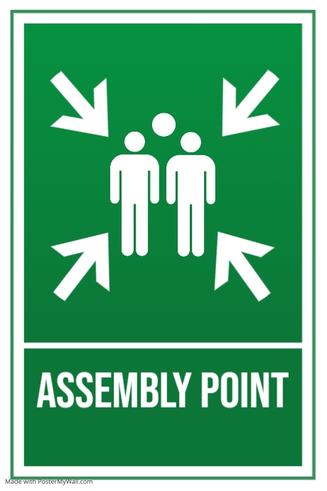 Assembly Point Sign Board Template | PosterMyWall