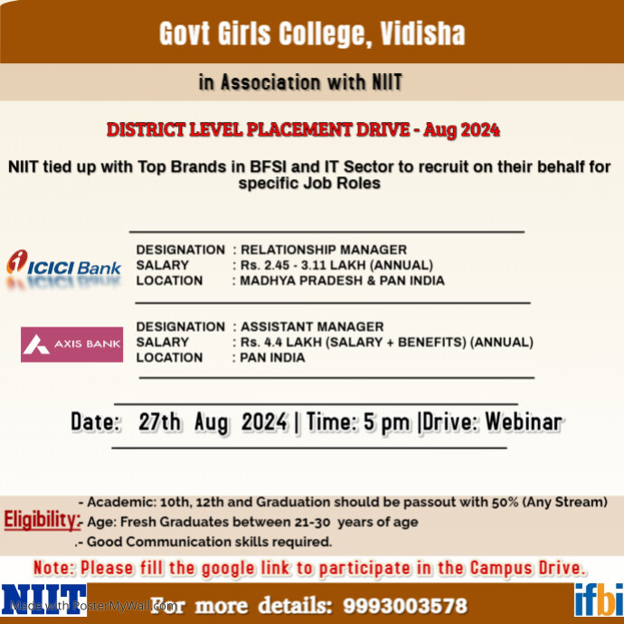 Copy of Govt P.G Arts & Science College, Ratlam (1) PosterMyWall