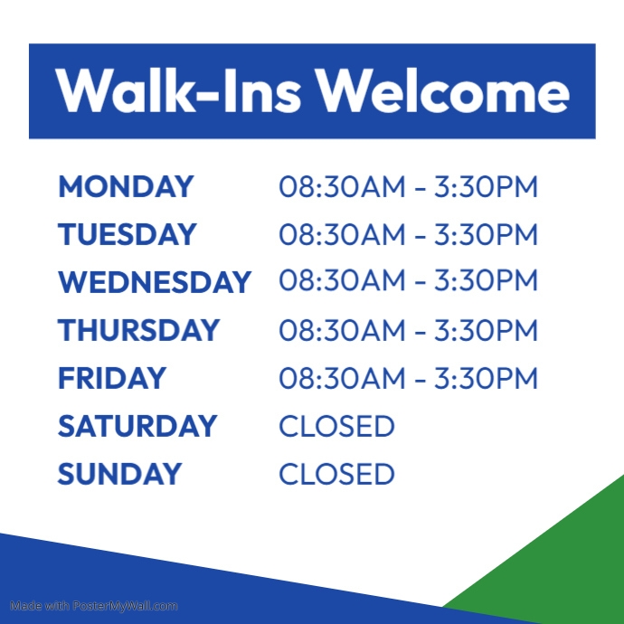 Copy of working hours template | PosterMyWall