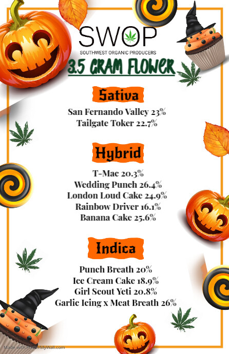 halloween menu (2) Half Page Wide template