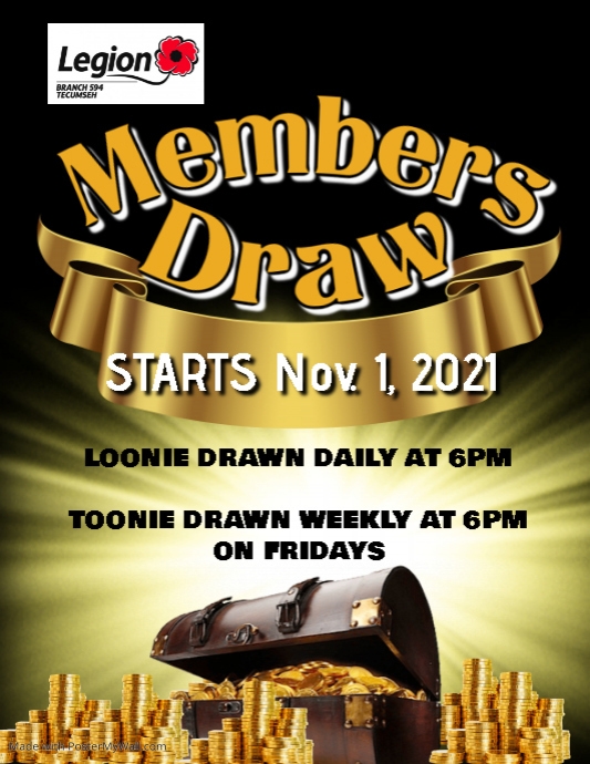 Copy of Copy of Copy of Copy of Members Draw | PosterMyWall