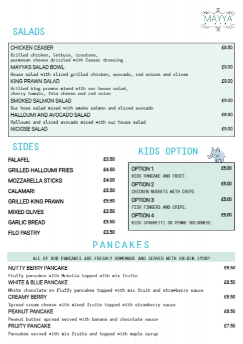 Copy of PAGE 3 MAYYA BISTRO-BACK | PosterMyWall
