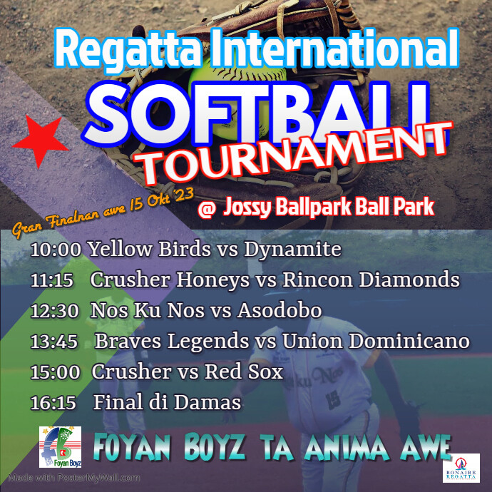 Softball Tournament Instagram Post PosterMyWall