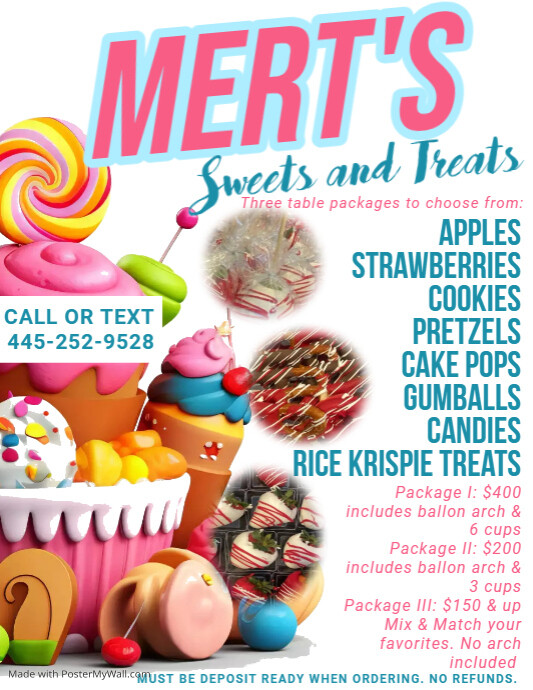 Candy Store Flyer Template PosterMyWall