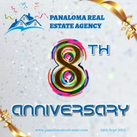 8th Anniversary Celebration Flyer Post Instagram template