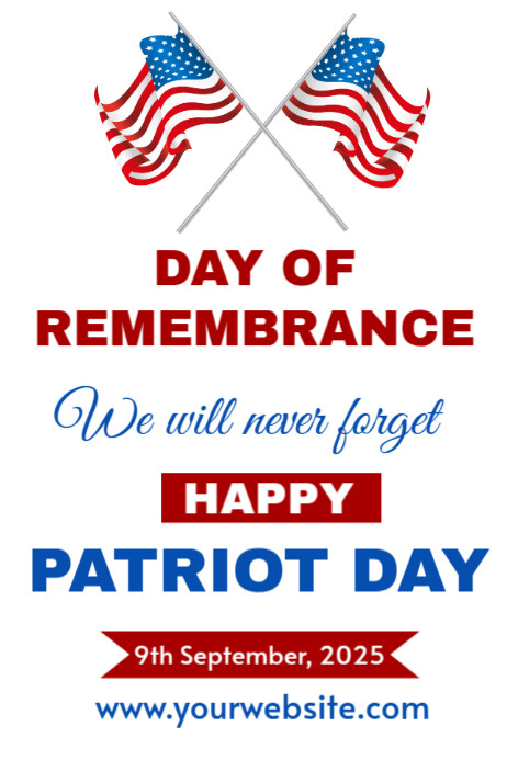 9/11 DAY Template | PosterMyWall