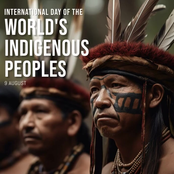 9 Aug - International Day of the World's Indi template