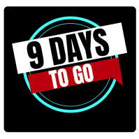 9 DAYS LEFT COUNTDOWN TEMPLATE Instagram Plasing
