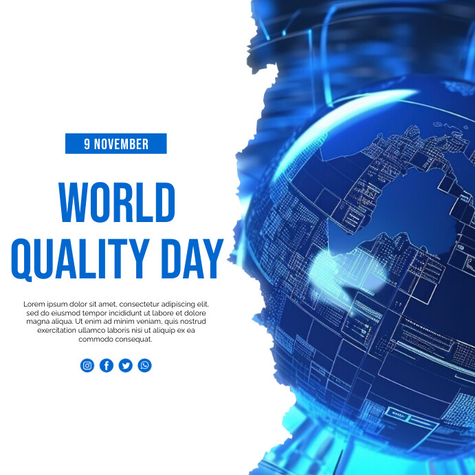 9 Nov - World Quality Day Template | PosterMyWall