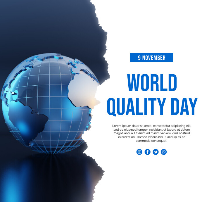 9 Nov - World Quality Day Template | PosterMyWall