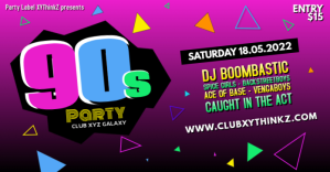 90's Party Oldschool Retro Event 90er Facebook Banner Ad Facebook-Anzeige template