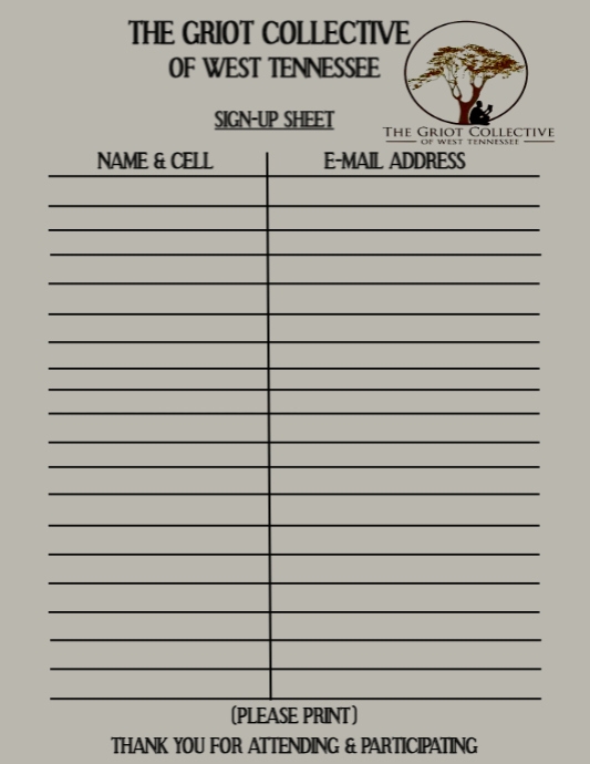 Copy of Sign Up Sheet Template | PosterMyWall