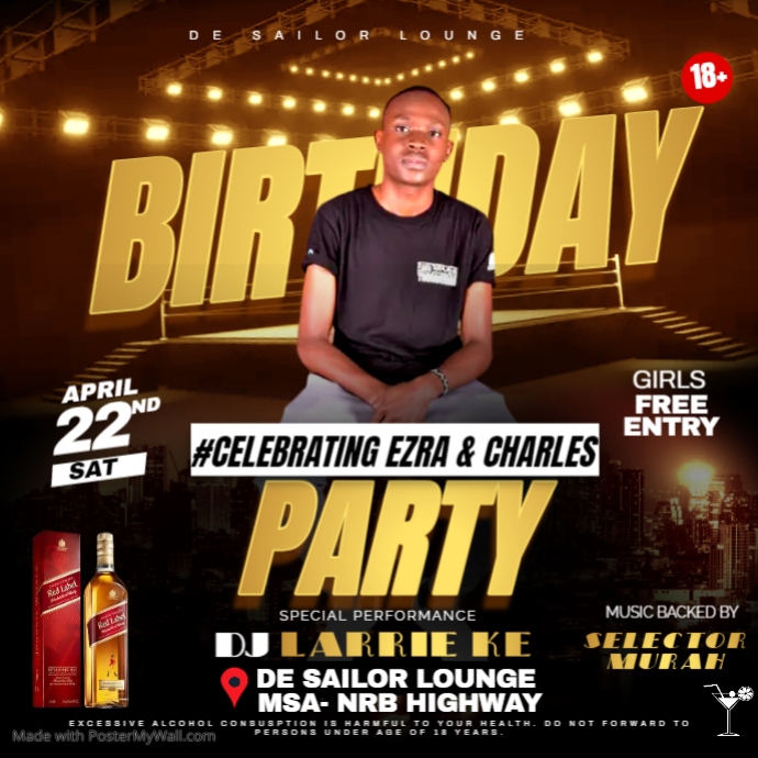 takeover party Instagram Post template