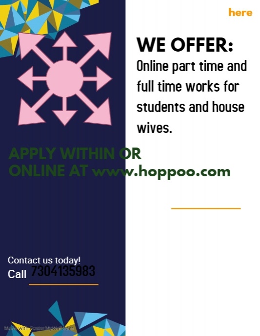 Copy of part time and full time jobs | PosterMyWall