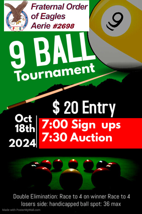 Copy of Copy of Pool Tournament Poster | PosterMyWall