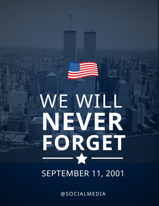 911 Sign Post 911 Memorial Flyer Template | PosterMyWall