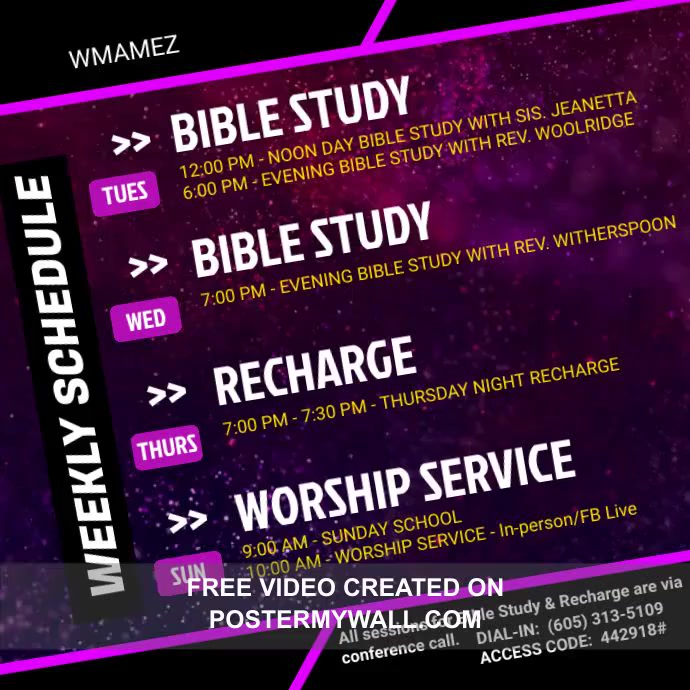 WMAMEZ weekly schedule-5 Square (1:1) template