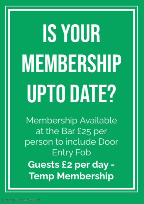 Membership A4 template