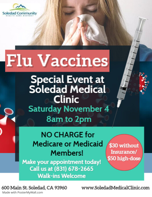 Copy of Flu Shot Campaign Flyer | PosterMyWall