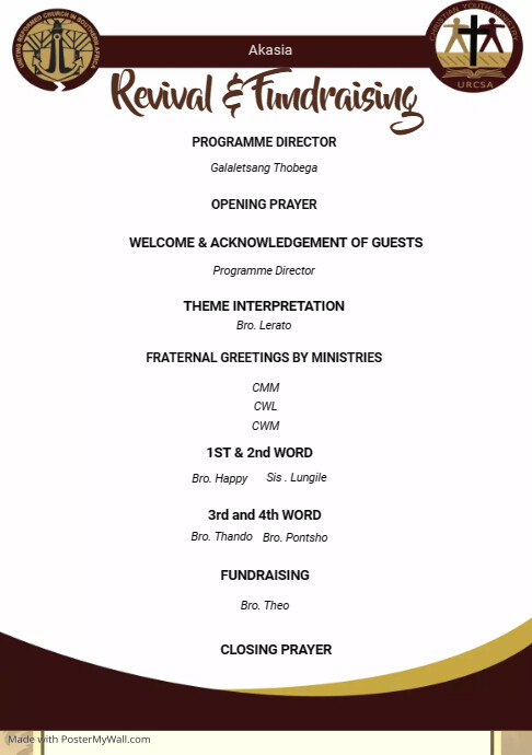 Order of Service template | PosterMyWall Order of Service template | PosterMyWall