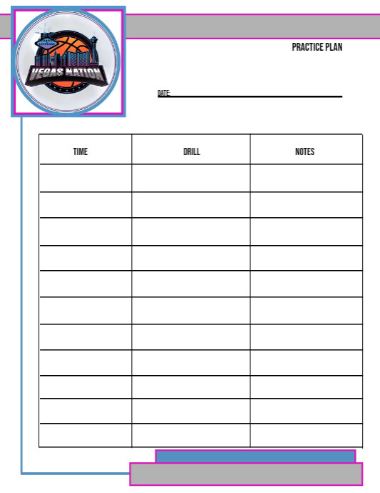 Copy of Practice Drill Sheet | PosterMyWall