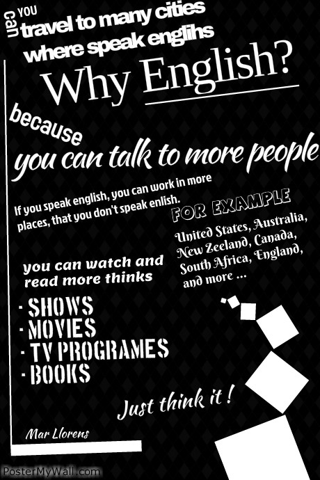 why learning english? | PosterMyWall