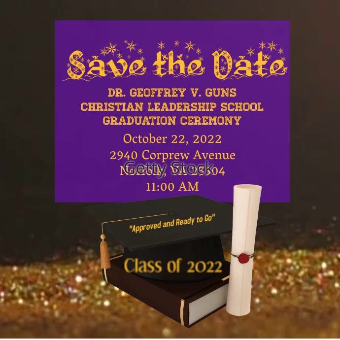 Copy of Christian Leadership School Graduation | PosterMyWall