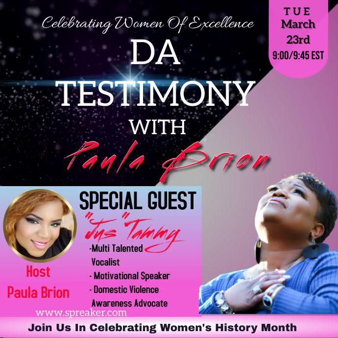 Pink Testimony Pink Copy of Da Testimony | PosterMyWall