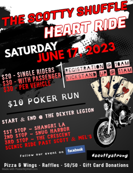 Poker Run Flyer Template PosterMyWall