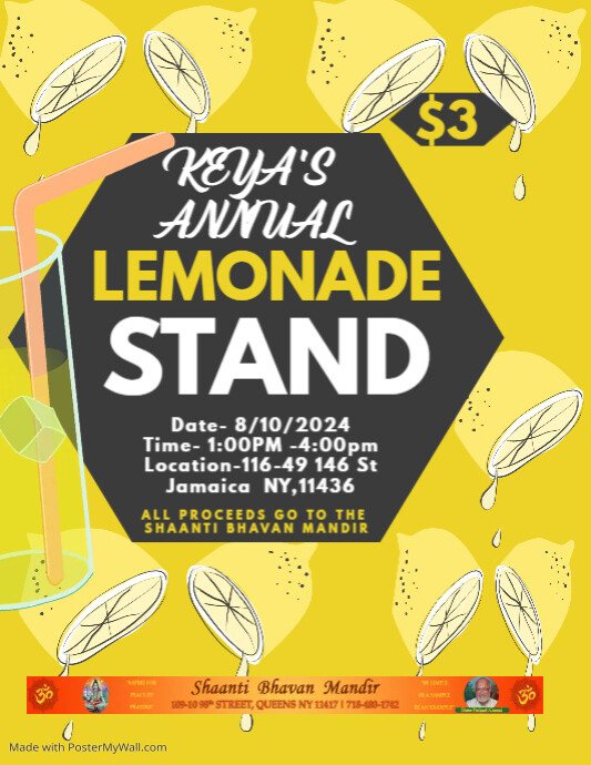 Lemonade Stand Flyer Template PosterMyWall