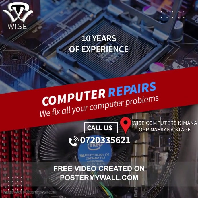 Copy of Computer Service & Repairs Video Ad | PosterMyWall
