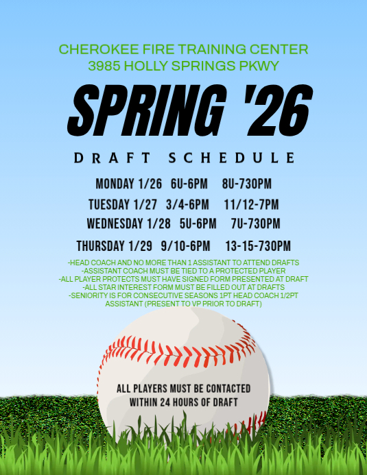 DRAFT SCHEDULE | PosterMyWall