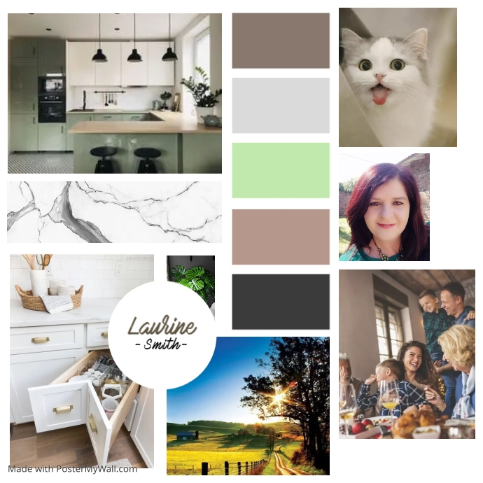 Interior Designer Mood board template for instagram | PosterMyWall
