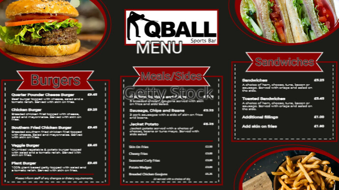 small menu | PosterMyWall