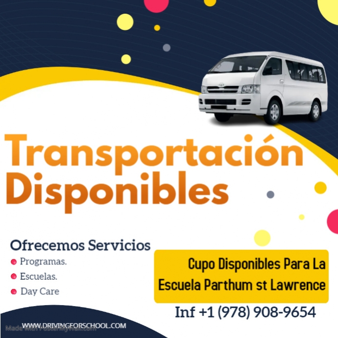 Copia de School bus driver hiring ad | PosterMyWall